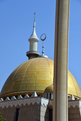 Golden dome of the National Mosque, Abuja