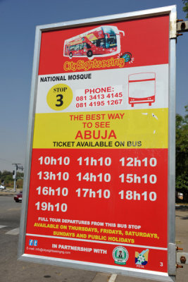 The new Abuja City Sightseeing bus
