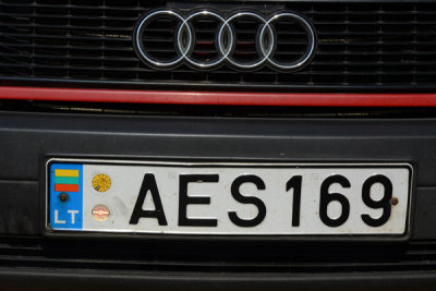 License Plate, Lithuania