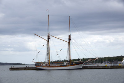 Schooner Albanus, a 1988 replica of a traditional Åland galea