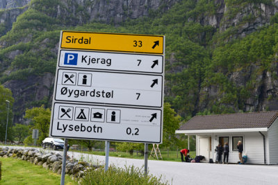 End of the road at Lysebotn