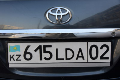 Kazakhstan license plate