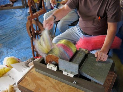 Removing Carded Fiber