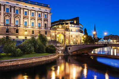 Stockholm Parlament - Summer Night