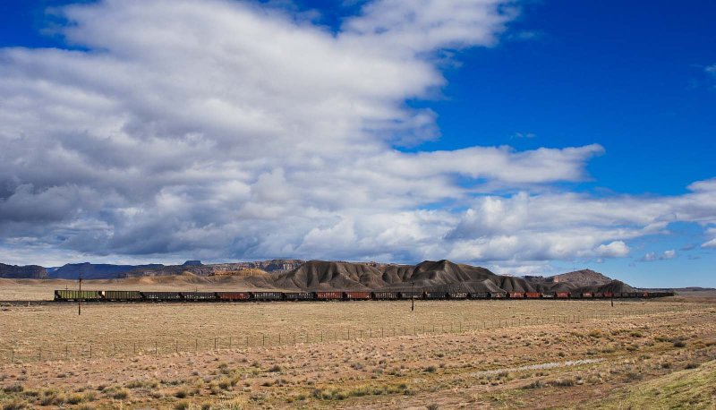 Hoppers parked under a beautiful sky