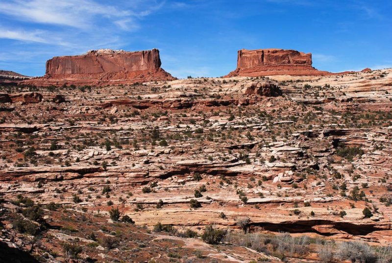 Monitor and Merrimac buttes, taken from Hwy 313 in Sevenmile Canyon