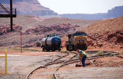 Switching at the potash mine