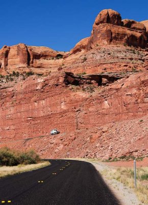 Hi-railer near Bootlegger Canyon