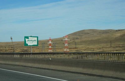 Heading north on Interstate 82 into Washington