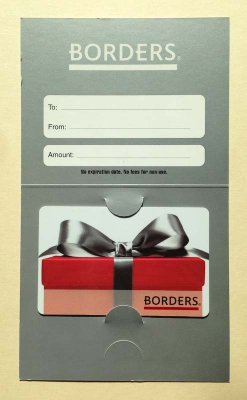 A Borders gift card!