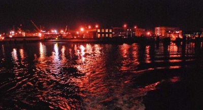 Leaving the Bremerton ferry terminal, headed for Seattle