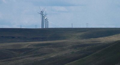 Wind turbines south of Bliss, Idaho