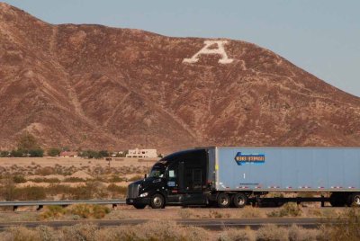 Letter A near Roll, Arizona