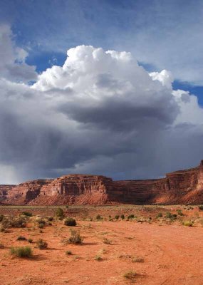 Rain in Valley of the Gods