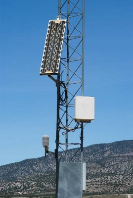 Solar-powered security devices