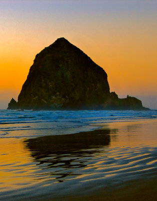 Cannon Beach Haystack at Twilight