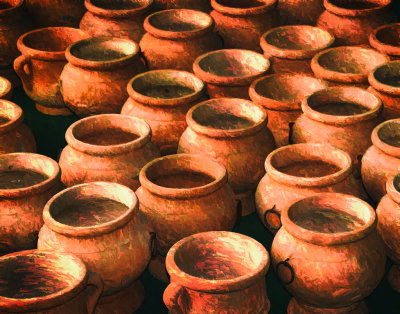 Pottery. Utopia Park, Israel.