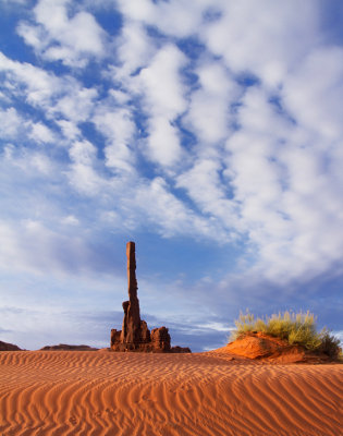 Totem Rock at Sunrise.