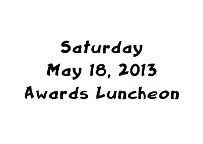 Saturday Awards Luncheon