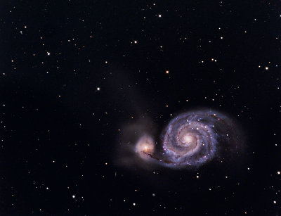 M 51, la Galaxie du Tourbillon