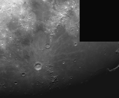 Paysage lunaire autour du cratre Copernic