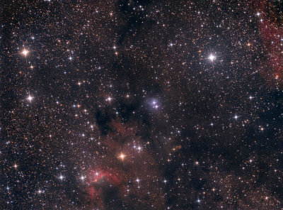 VdB 155, HH 168 et la Cave Nebula