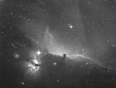 IC 434, les nbuleuses de la Flamme et de la Tte de Cheval