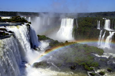 Iguacu Falls with Rainbow