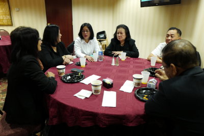 Breakfast at hotel,Feb 17,2016 the funeral day.