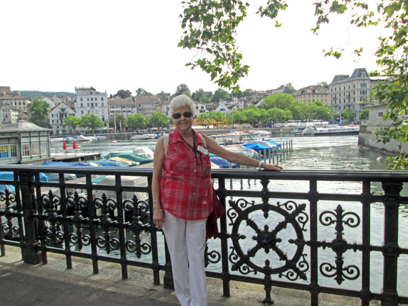 Zurich - The River Limmat that flows through the Old Town