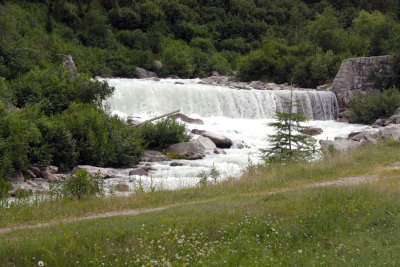 Waterfall on the Glacier Stream