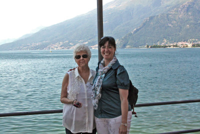 Virginia and Our Guide Maria at Lake Como