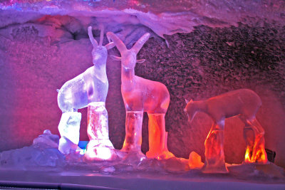 Ice Carving inside the Glacier