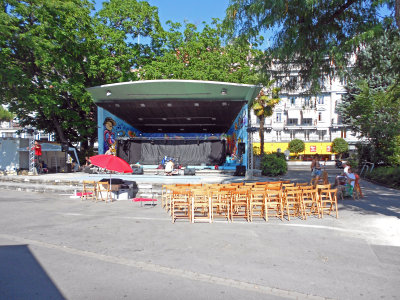 Montreux - Stage for 49th Montreux Jazz Festival