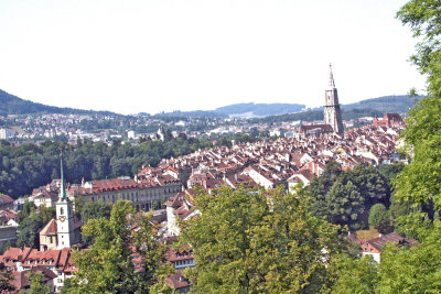 Old City of Bern encircled by the Aare River
