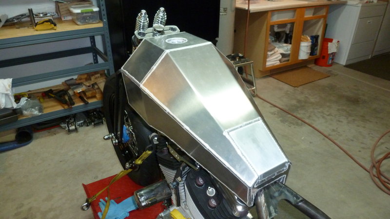 The rear still needs mod to move the tank back about 1.5. Compartment can be seen on bottom. 