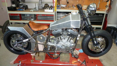 The bike is just starting to look like the Bobber I envisioned, but not there yet. 