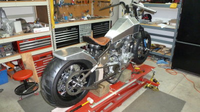 Now it looks like it all fits together! It's shaping up to be the custom Bobber envisioned.