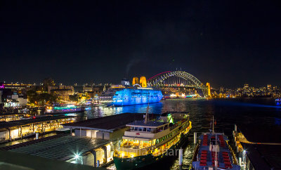 Sydney Harbour with Pacific Pearl