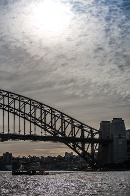 Sydney Harbour Bridge with ferry 