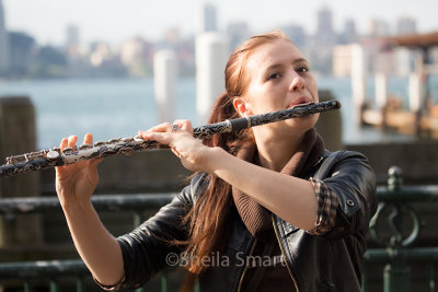 Busker on flute 