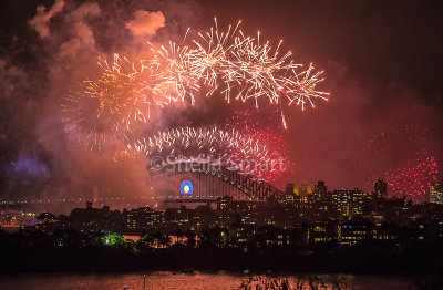 Sydney Harbour Bridge fireworks 