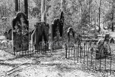 19th century cemetery in Australian bush 