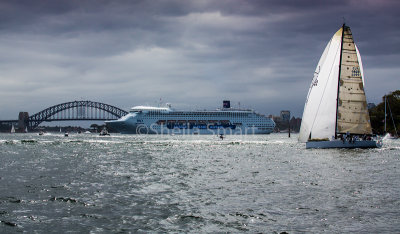 Yacht Victoire in Sydney Harbour