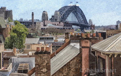 Sydney Harbour Bridge from Rocks 