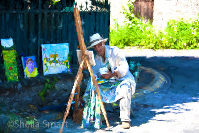 Painter in Giverny - an impressionist view
