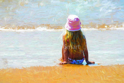 Girl on beach 