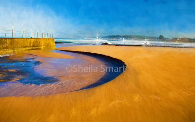 Narrabeen Lagoon with dunes
