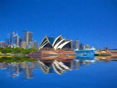 Sydney Harbour reflection 