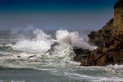 Crashing waves at Newcastle, NSW